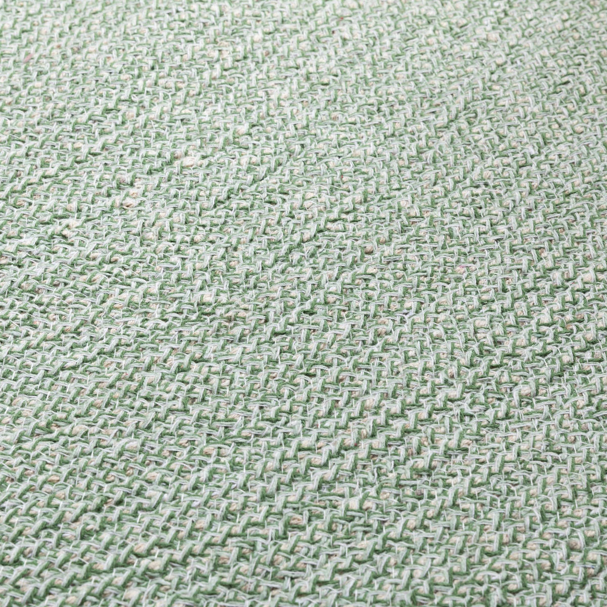 HANDWEBTEPPICH 120/120 cm Bali Plain - Grün, Naturmaterialien/Naturmaterialen (120/120cm) - Steffensmeier