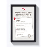 BILDERRAHMEN Steel Style Kst.Rahmen 21x29,7 cm Schwarz - Schwarz, Kunststoff (21.96/30.96/2.18cm) - walther design