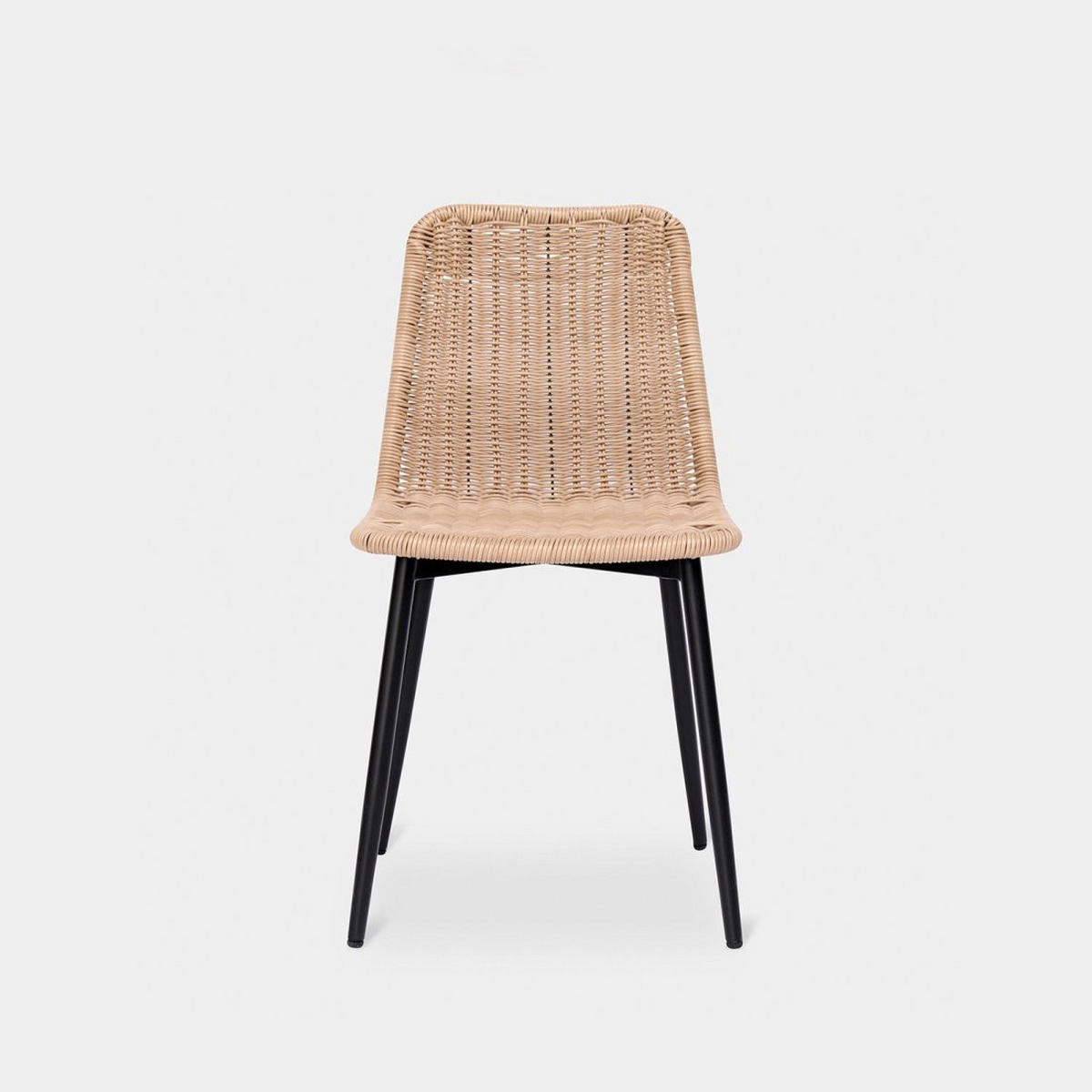 GARTENSTUHL Noah Natürlich 45 cm x 84 cm 4er-Set - Naturfarben, Kunststoff (45/84/56cm) - Klast Home