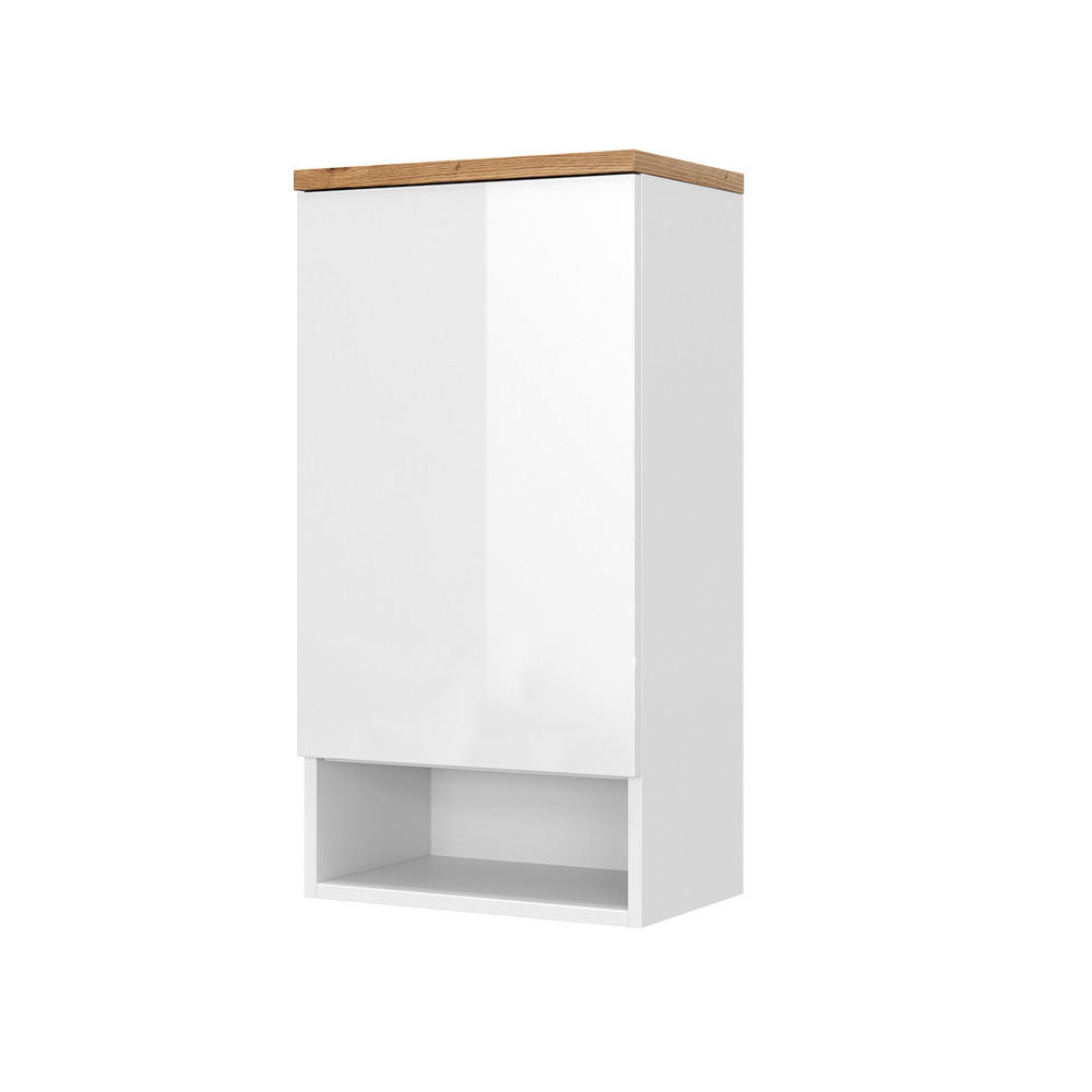Vicco SKŘÍŇKA DO KOUPELNY Eden Bílá vysoký lesk 40 x 77.5 cm se 4 přihrádkami