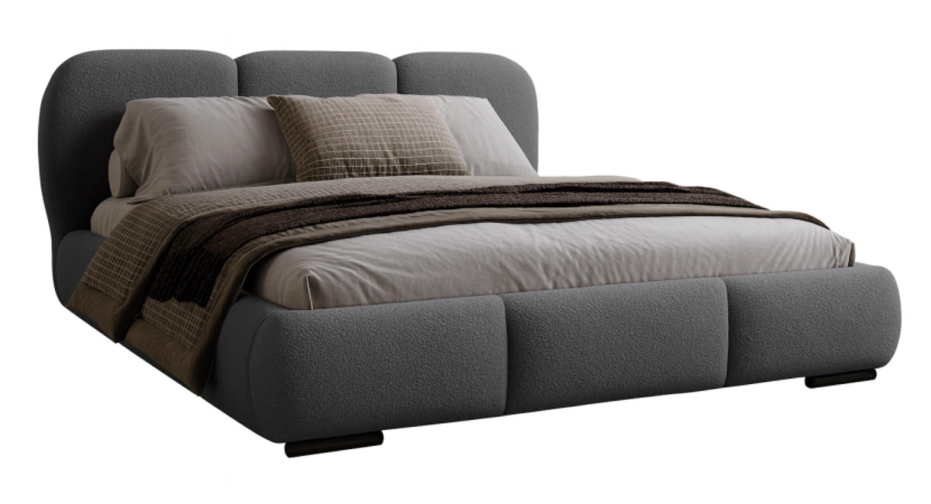 Sepro Meble Bett Grau 200x200 cm