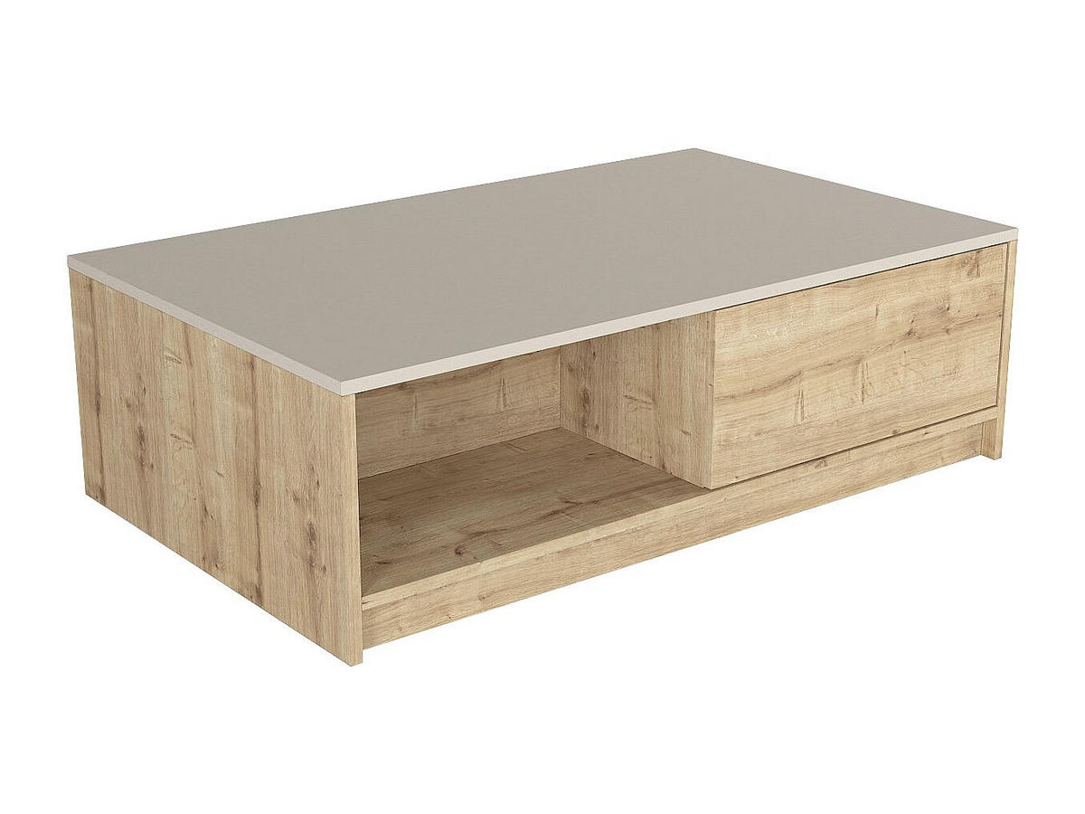 COUCHTISCH - 120 cm x 73.2 cm - holz - beige, naturfarben hell Zefyna - Beige/Naturfarben, Holz (73.2/120/36.8cm) - Vente-Unique