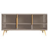 SIDEBOARD Modera 3 - Kaschmir/Goldfarben, Holzwerkstoff/Metall (180/85/40cm) - MIRJAN24