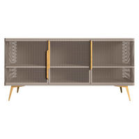 SIDEBOARD Modera 3 - Kaschmir/Goldfarben, Holzwerkstoff/Metall (180/85/40cm) - MIRJAN24