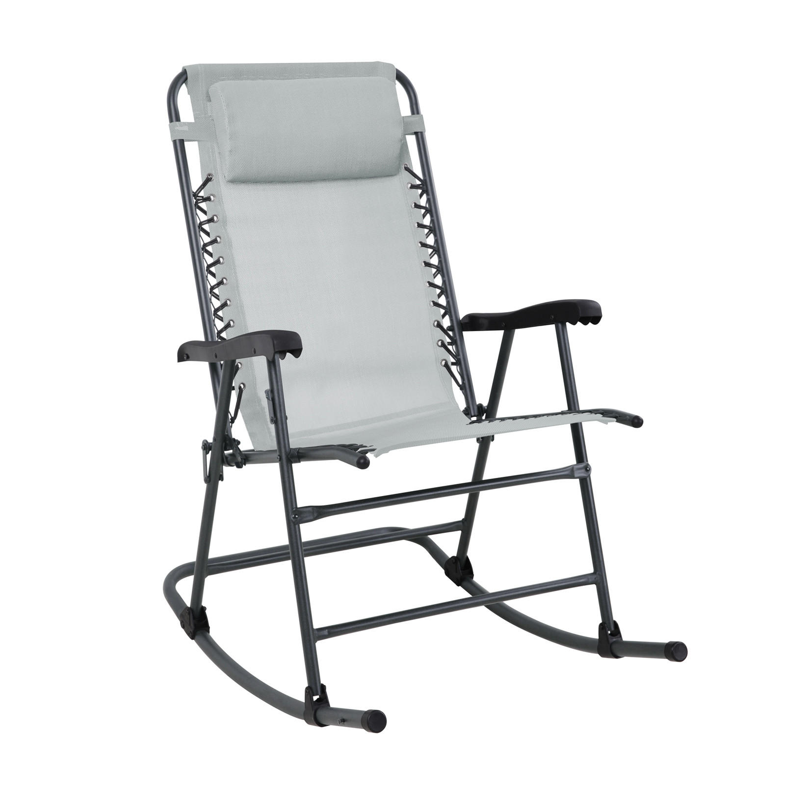 SCHAUKELSTUHL faltbar Hellgrau - Hellgrau, Metall (65/97/97cm) - SVITA