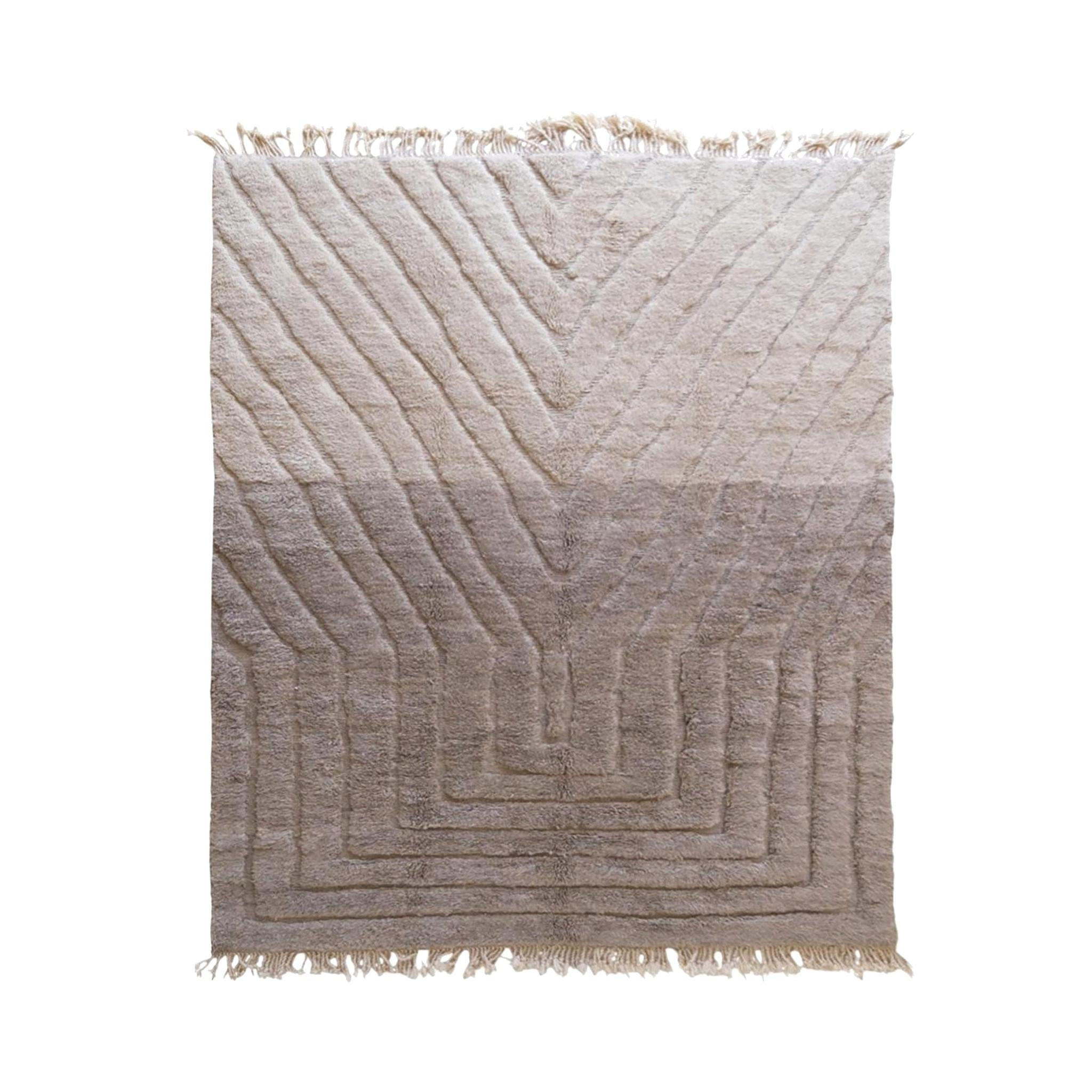 BERBERTEPPICH zweifarbig aus reiner Wolle 200x 300 cm - Braun, Naturmaterialien (200/300cm) - AFK Living