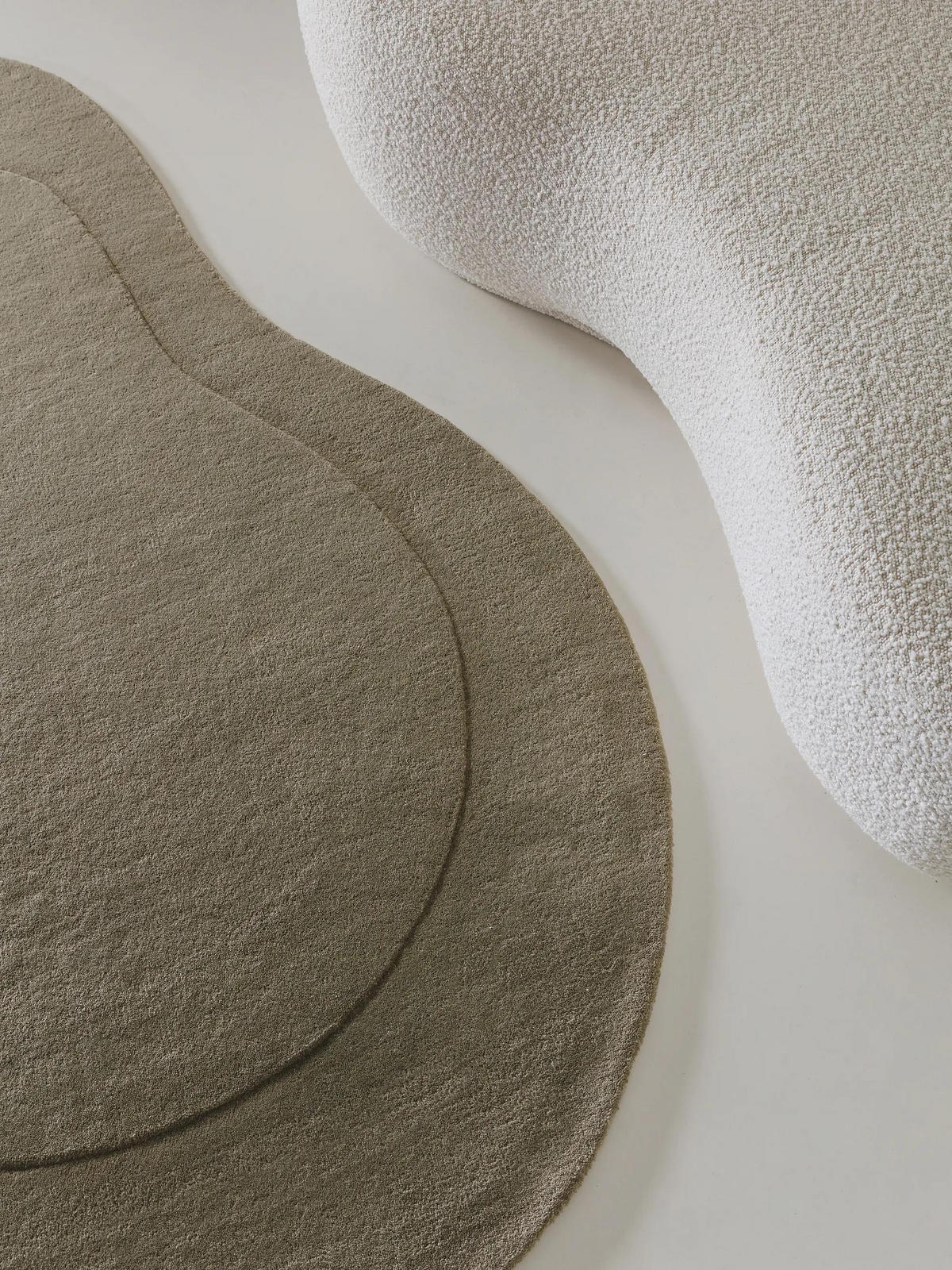 WOLLTEPPICH Shape Hellgrün 140x200 cm - Hellgrün, Textil (140/200cm) - benuta Pure