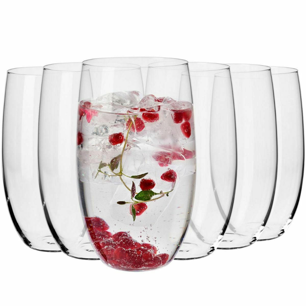 WASSERGLÄSER, 6er-Set, 510 ml - Transparent, Glas (0.51L) - Krosno Glass