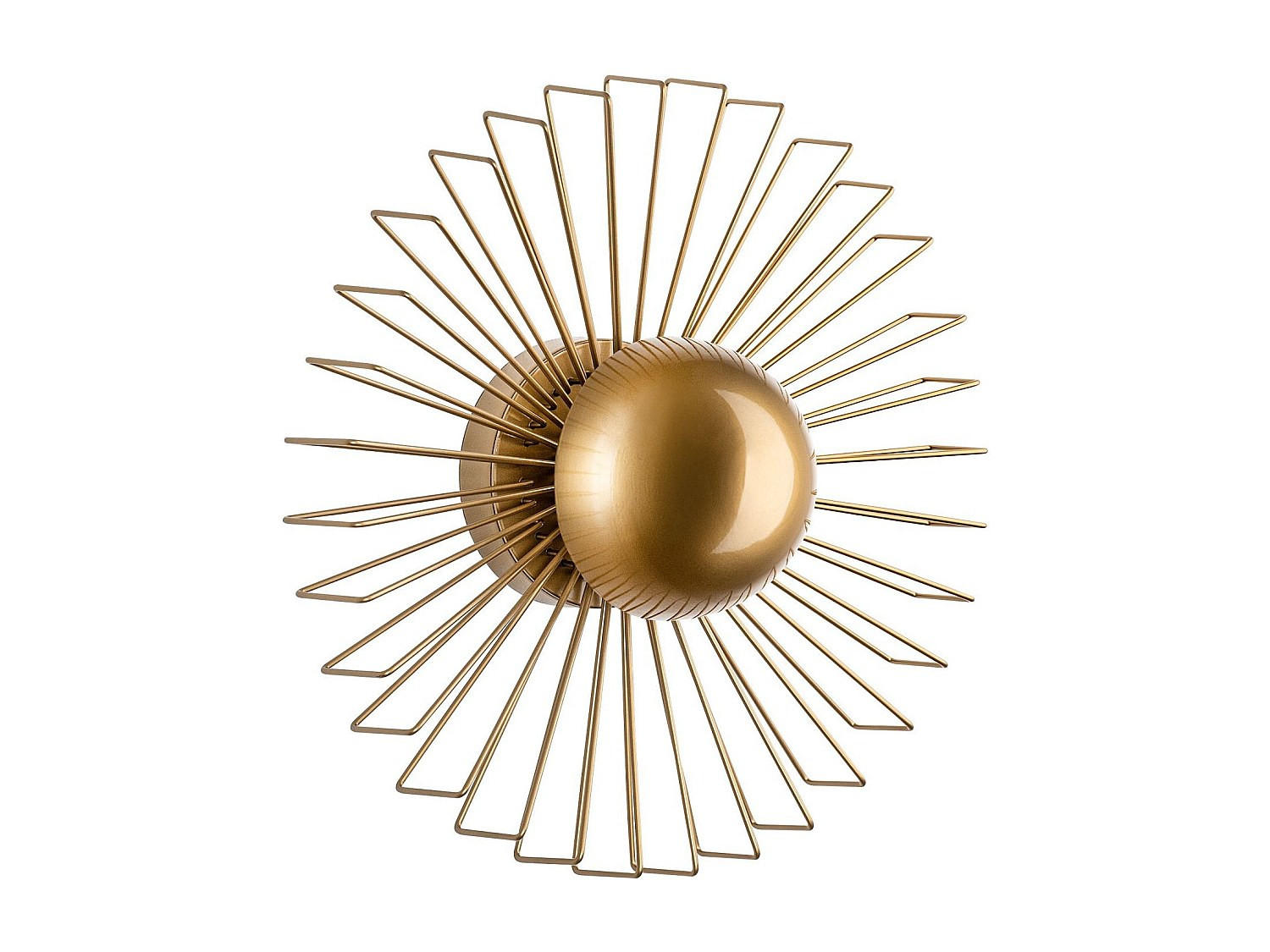 WANDLAMPE - 45 x 18 - metall - goldfarben Zyma - Goldfarben, Metall (45/45/18cm) - Vente-Unique