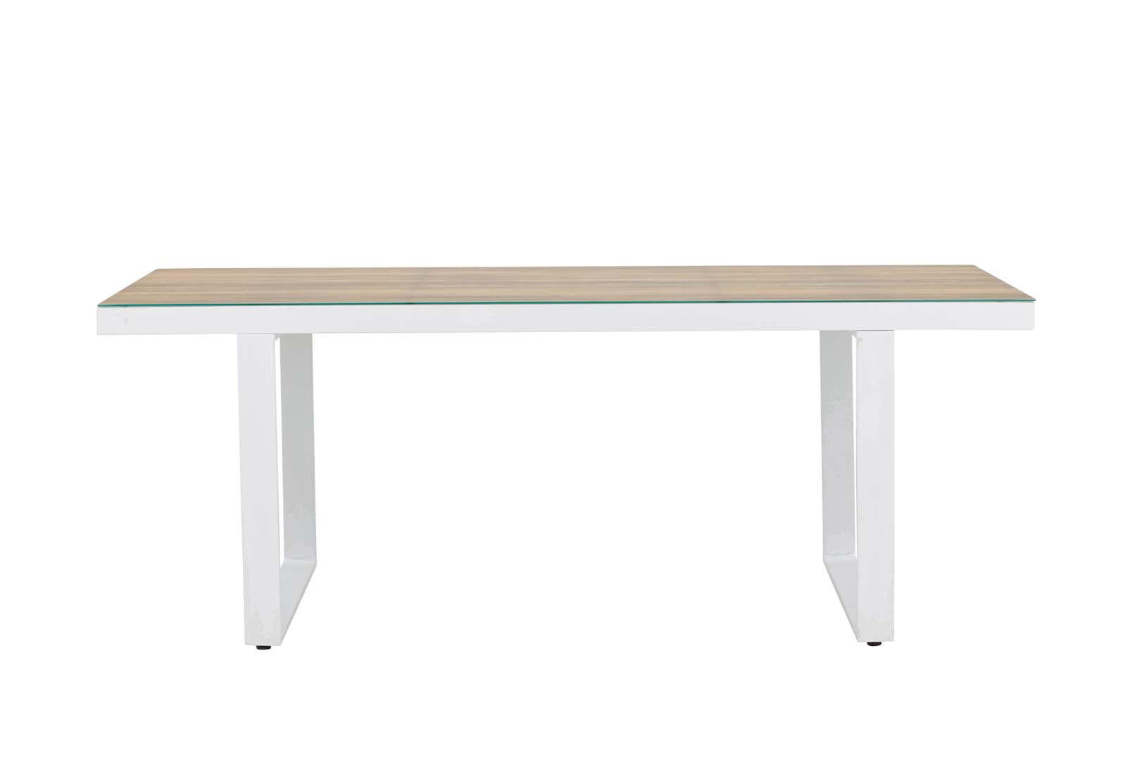 GARTENTISCH weiß - Weiß, Holzwerkstoff (200/90/75cm) - ebuy24
