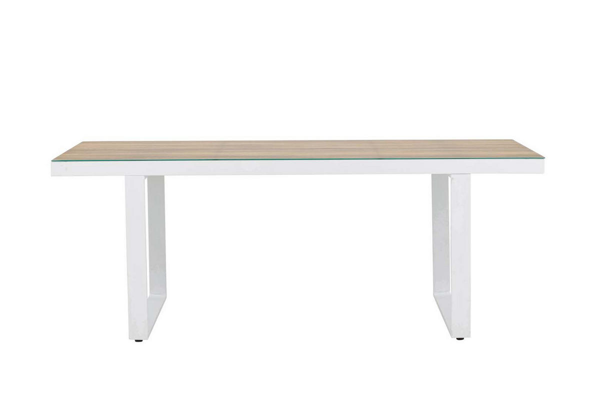 GARTENTISCH weiß - Weiß, Holzwerkstoff (200/90/75cm) - ebuy24