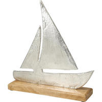 DEKO-BOOT Base Beige 25/6/27 cm Holz - Beige, Holz (6/27/25cm) - Mondex