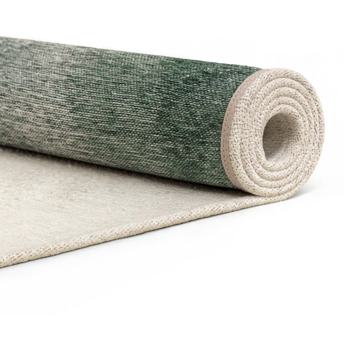 TEPPICH Green Day Meditation Drop 140/140 cm - Grün, Kunststoff/Textil (140/140cm) - Louis De Poortere