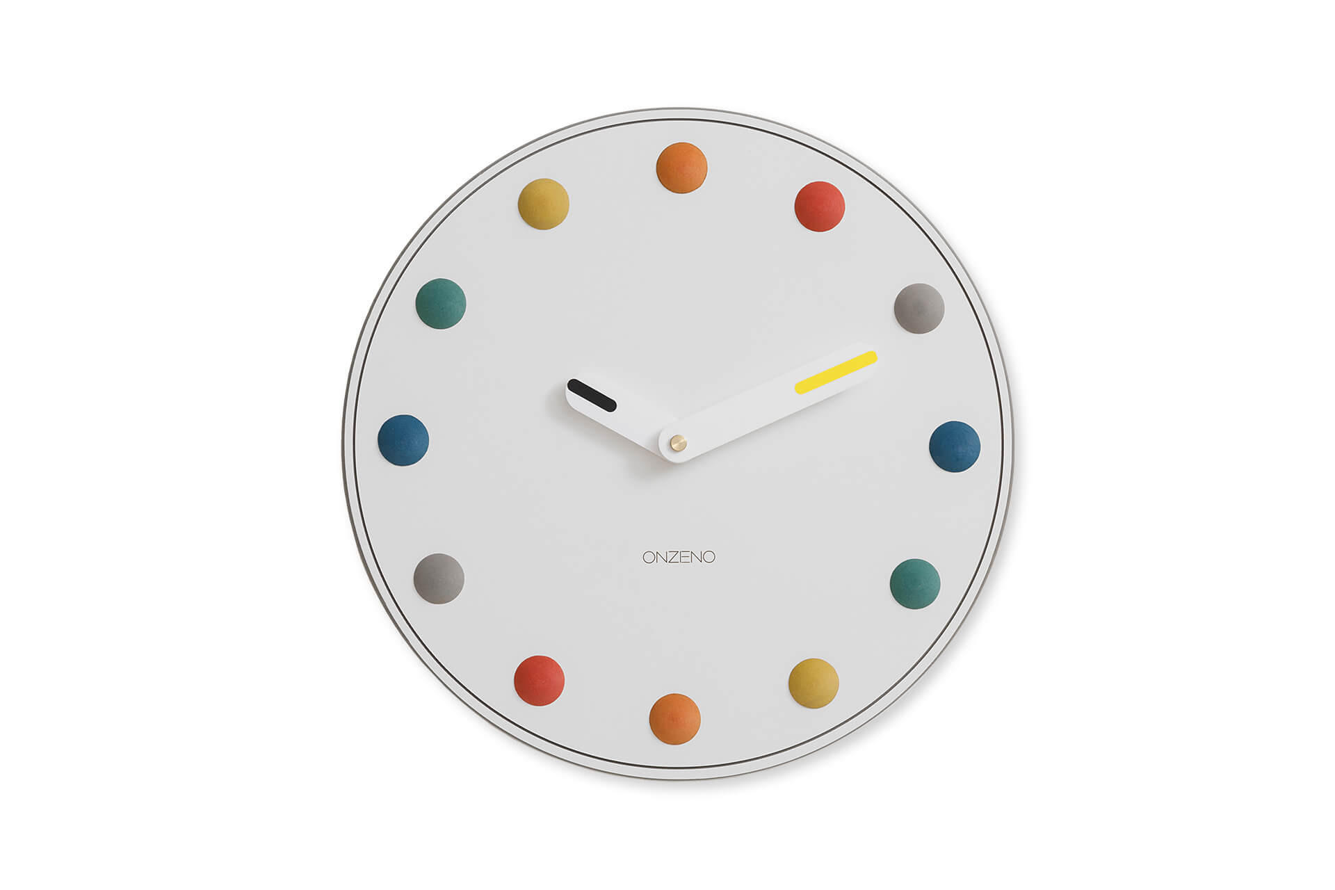 WANDUHR Design Weiß 42/42 cm - Weiß, Holzwerkstoff (1.88/42/3cm) - ONZENO