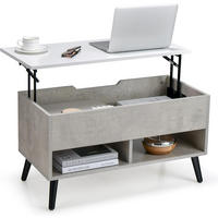 SOFATISCH Grau - Grau, Holz (40/80/45cm) - COSTWAY