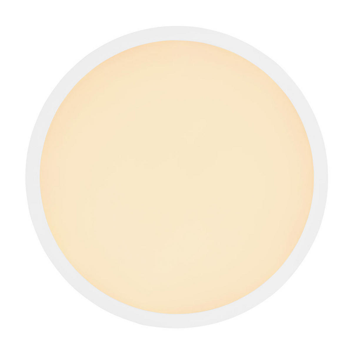 LED DECKENLEUCHTE Kunststoff Weiß Opal - Weiß, Kunststoff (42/42/2.5cm) - Globo Lighting