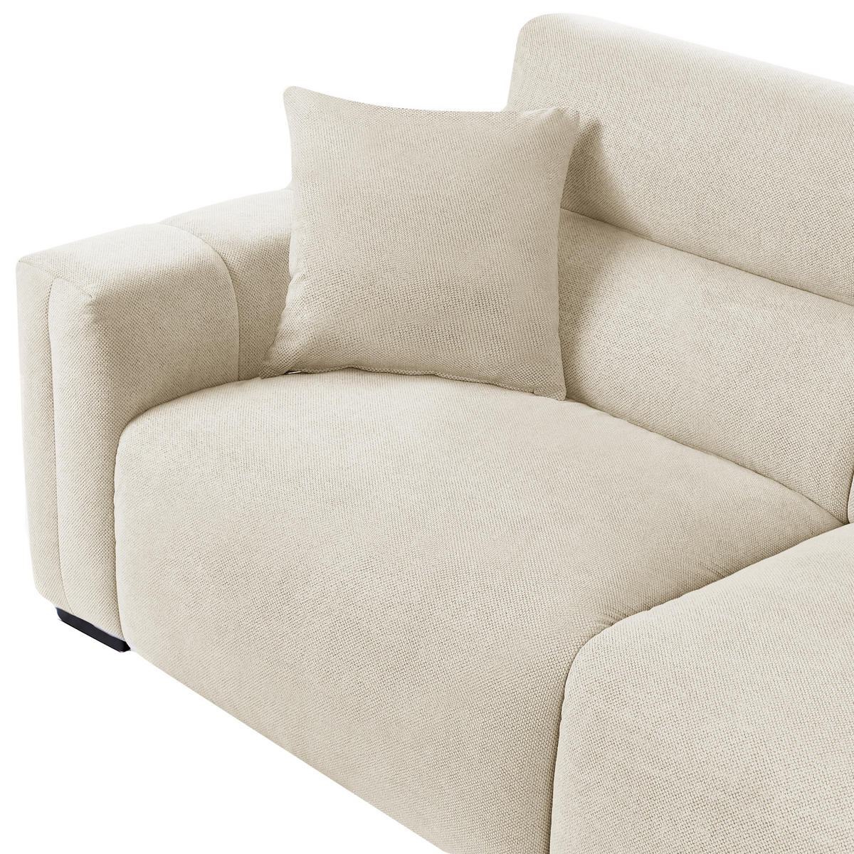 POHOVKA 3-místná Látka Světle béžová Fauskan - béžová, textil (203/84/96cm) - Beliani