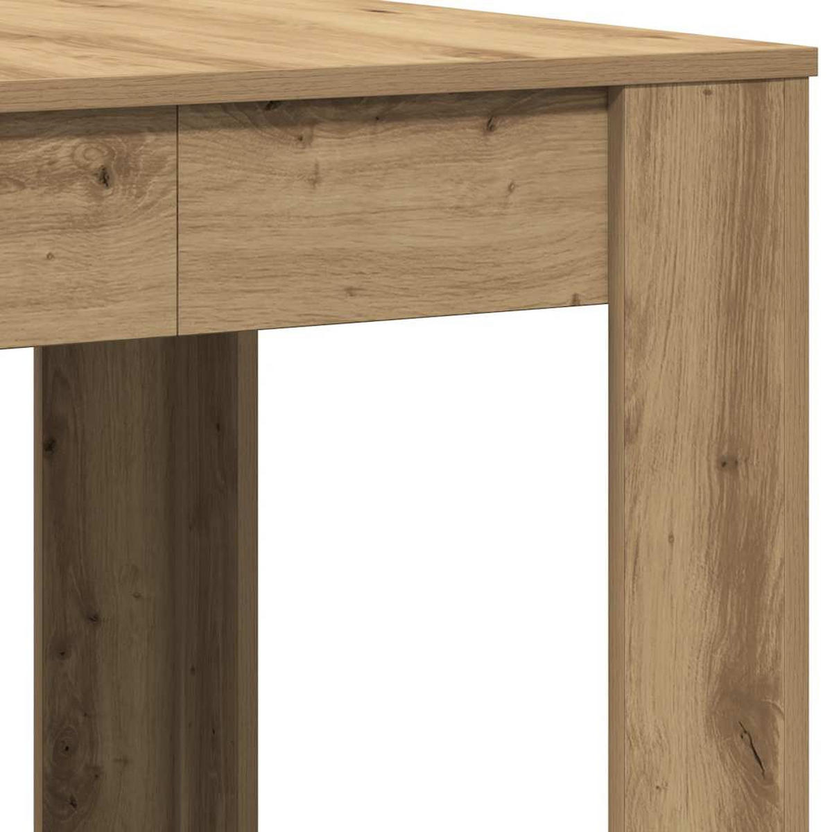 ESSTISCH Artisan-Eiche 140/74,5/76 Cm Holzwerkstoff - Hellbraun, Holzwerkstoff (140/74.5/76cm) - vidaXL