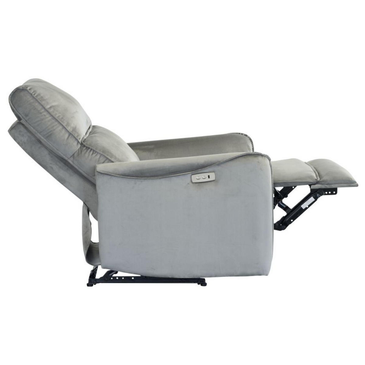 RELAXSESSEL ZYGGI, elektrischer Polstersessel - Grau, Textil (76/105/93cm) - Lookway