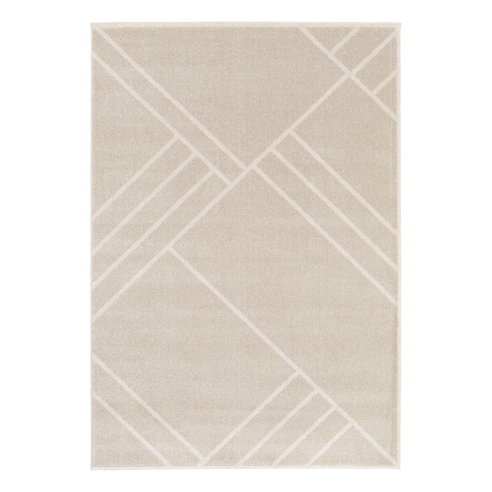 TEPPICH Designer sehr weich beige - Beige, Textil (120/170cm) - AFK Living