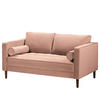 2-SITZER SOFA - Samt - Rosa, Textil (150/80/86cm) - home24