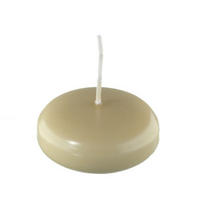 SCHWIMMKERZEN Beige 26 x Ø 42 mm, 40 Stück - Beige, Paraffin (4.2/2.6/2.6cm) - Kopschitz Kerzen
