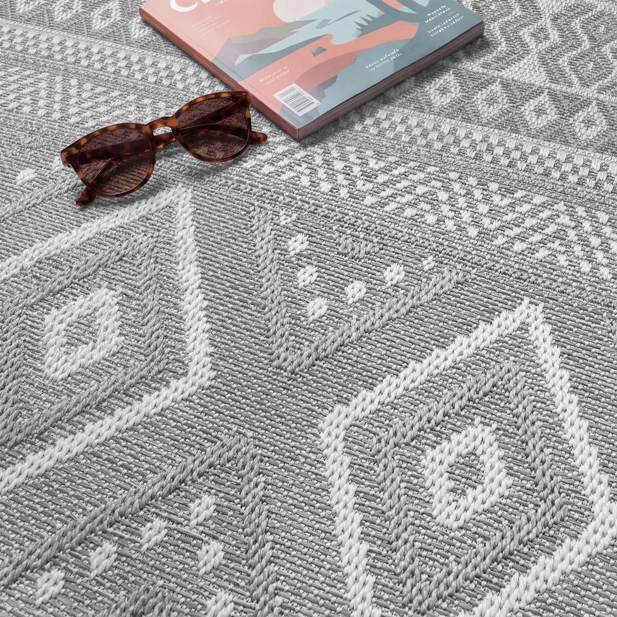 OUTDOORTEPPICH 200/200 cm Vermont 184 - Grau, Textil (200/200cm) - Paco Home
