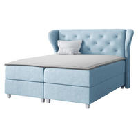 BOXBETT Bakarat - Blau, Holz (200/200cm) - MIRJAN24