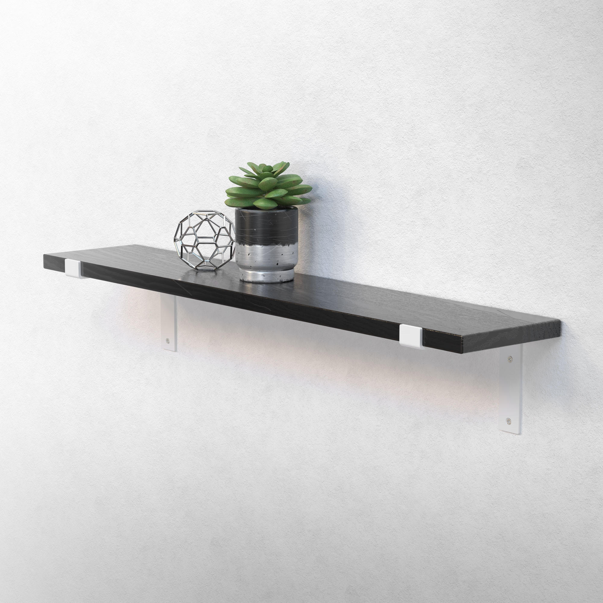 REGALHALTERUNG 2er Set - Weiß, Metall (14.5/4/20cm) - ML-DESIGN