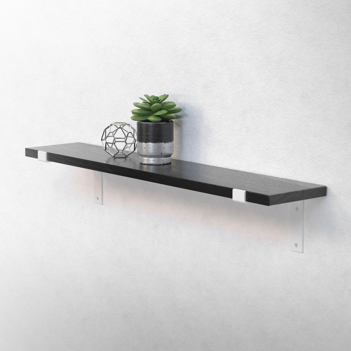 REGALHALTERUNG - Weiß, Metall (17/4/20.5cm) - ML-DESIGN