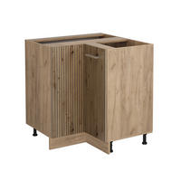 ECKUNTERSCHRANK R-Line Artisan-Eiche 75.6 cm ohne AP - Honigeiche/Eiche Wotan, Holzwerkstoff (75.6/81.6/46cm) - Vicco