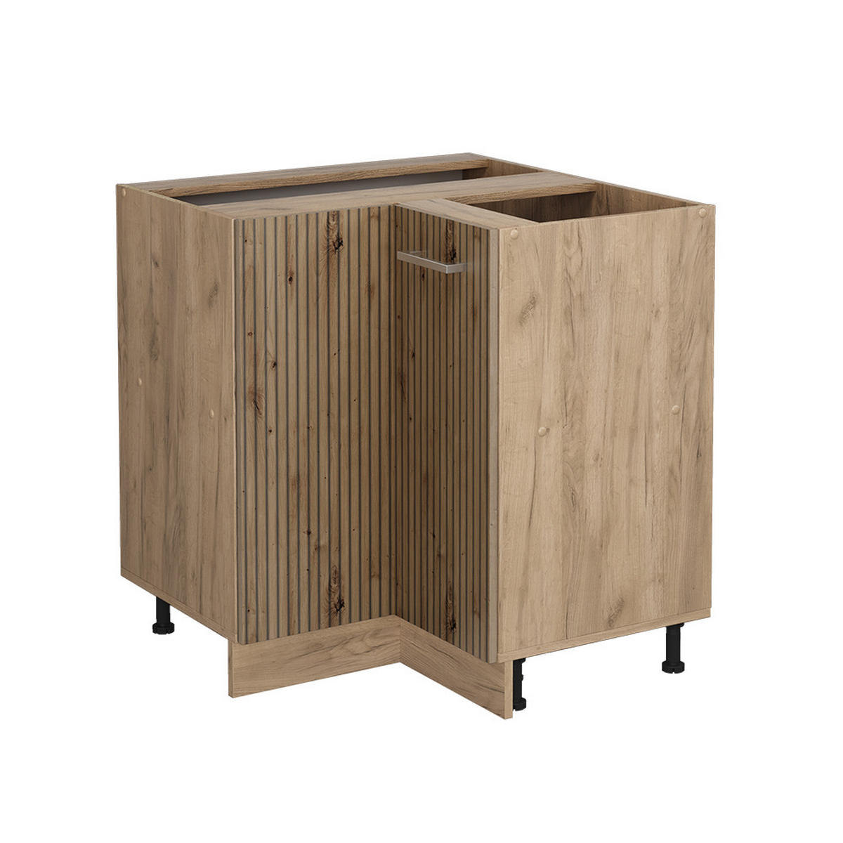 ECKUNTERSCHRANK R-Line Artisan-Eiche 75.6 cm ohne AP - Honigeiche/Eiche Wotan, Holzwerkstoff (75.6/81.6/46cm) - Vicco