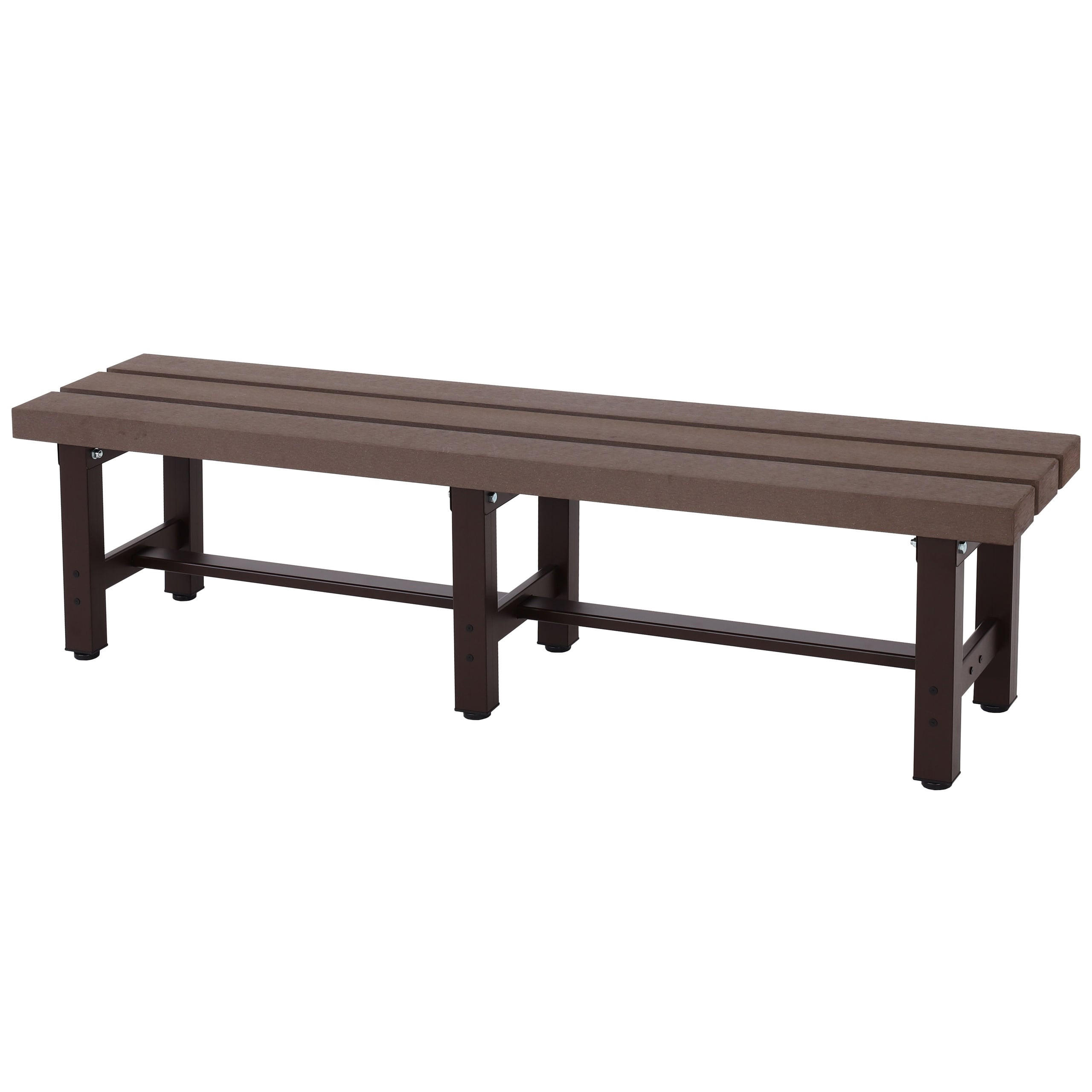 GARTENBANK Alu 40x150x34cm Braun - Braun, Kunststoff (150/40/34cm) - PROREGAL