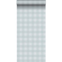 TAPETE Karomuster 53 cm x 10.05 m - Blau, Papier (53/1000cm) - Sanders & Sanders