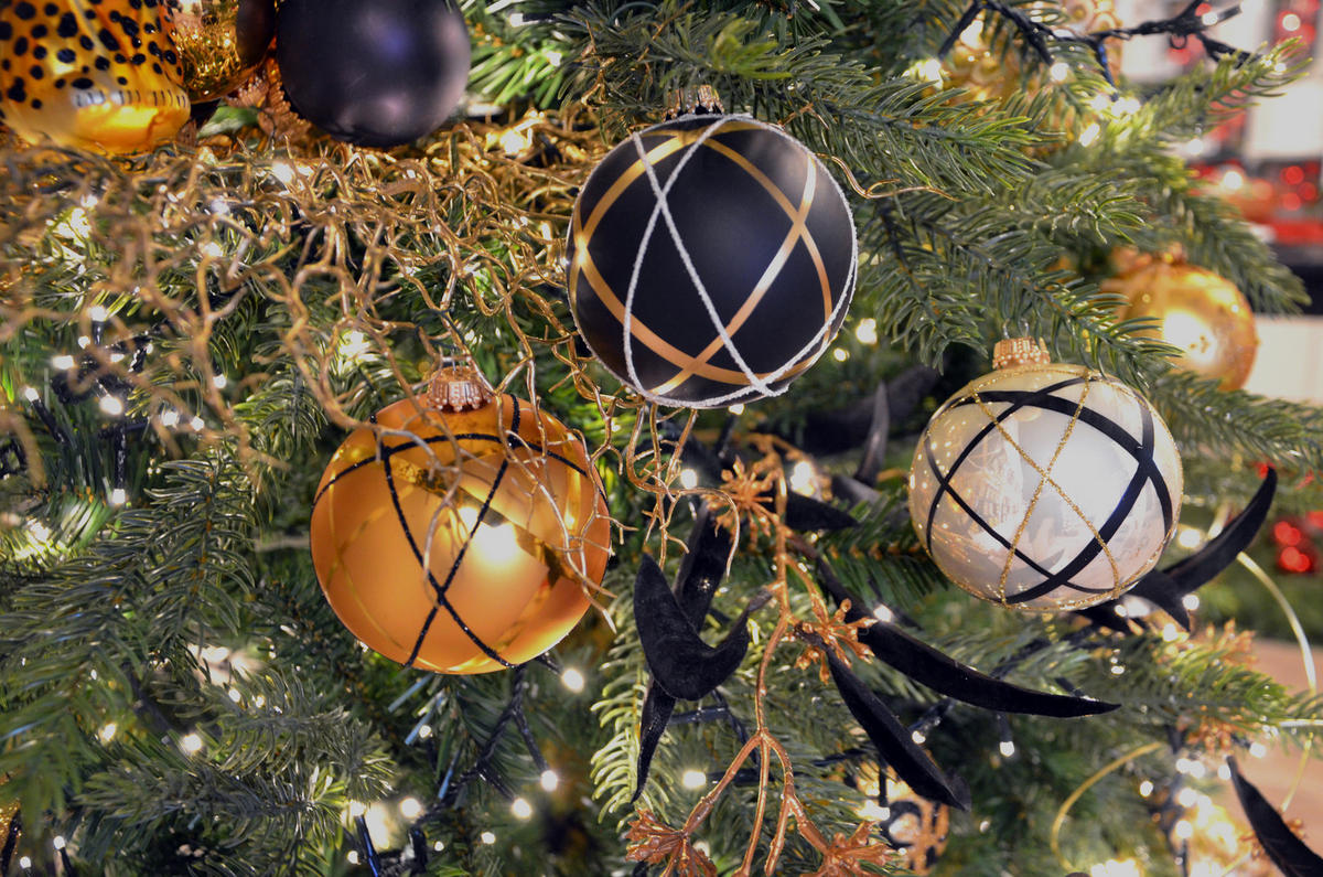 CHRISTBAUMKUGELN Champagner-Design Goldfarbig 8cm (Glas / 3 Stk.) - Goldfarben, Glas (8/8/8cm) - Krebs Glas Lauscha