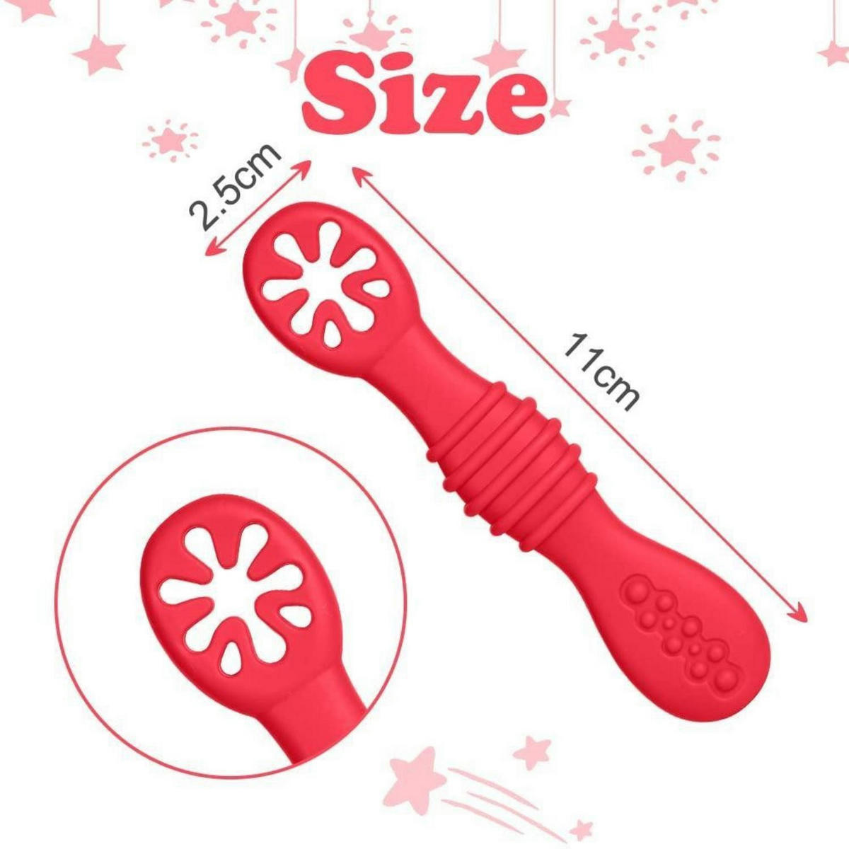 BABY Lernlöffel 4-teiliges Set Silikon Mehrfarbig - Multicolor, Kunststoff