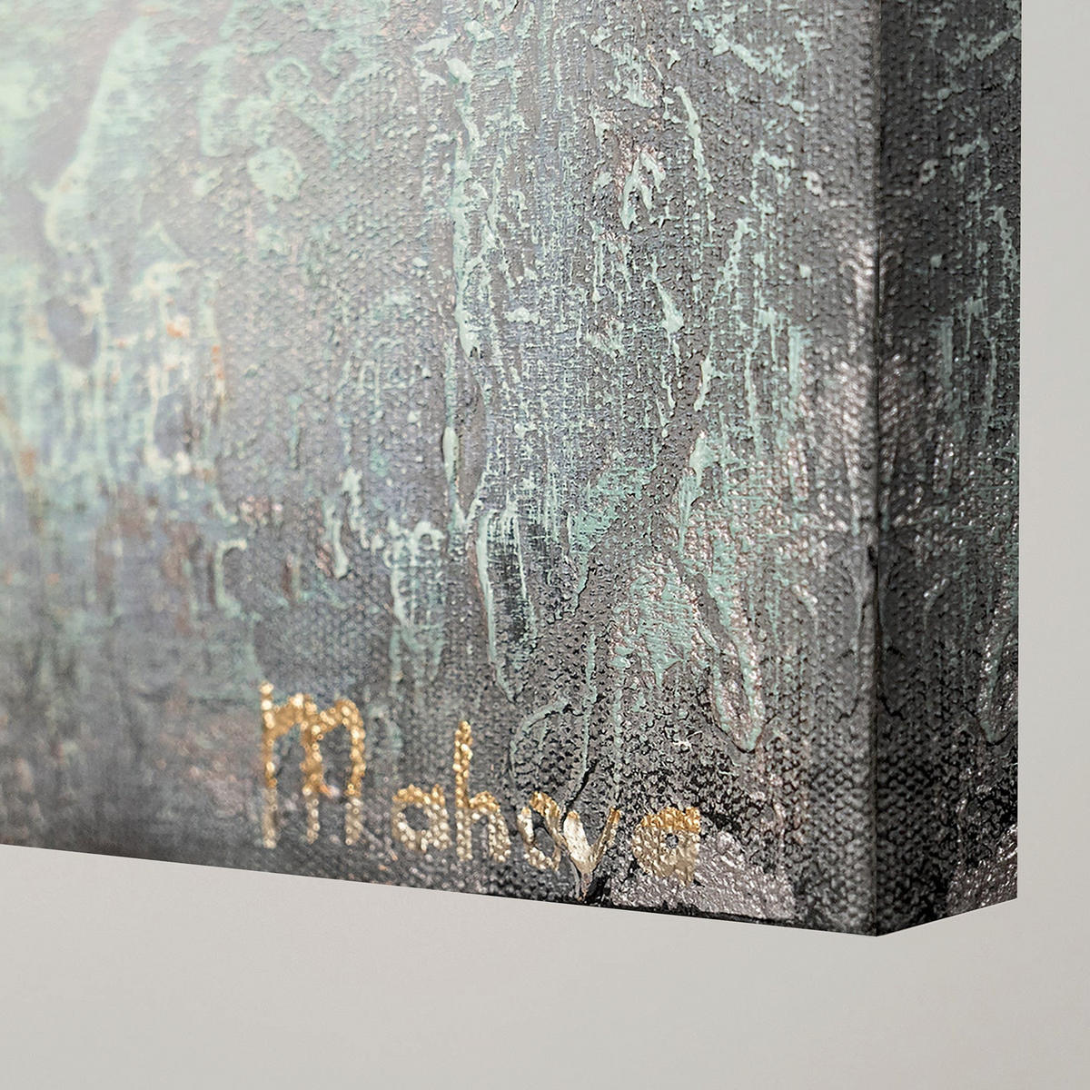 GEMÄLDE Sonnenenergie auf Keilrahmen 100x50 cm - Goldfarben, Holz (100/50cm) - YS-art gallery