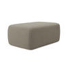 POUF Strukturstoff Stoff Beige - Beige/Schwarz, Kunststoff/Textil (102/40/62cm) - Makamii