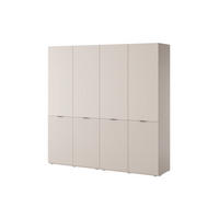 DREHTÜRENSCHRANK ATELIO 202/200/51 cm Modern Kleiderschrank 4-türig Kaschmir - Kaschmir, Holzwerkstoff (202/200/51cm) - MASSENO
