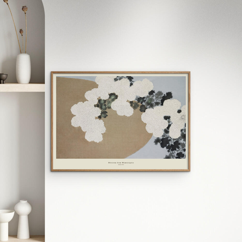 POSTER mit Rahmen A.P. Atelier - Blossom from Momoyogusa - Eichefarben/Naturfarben, Holz/Papier (70/100cm) - Poster&Frame