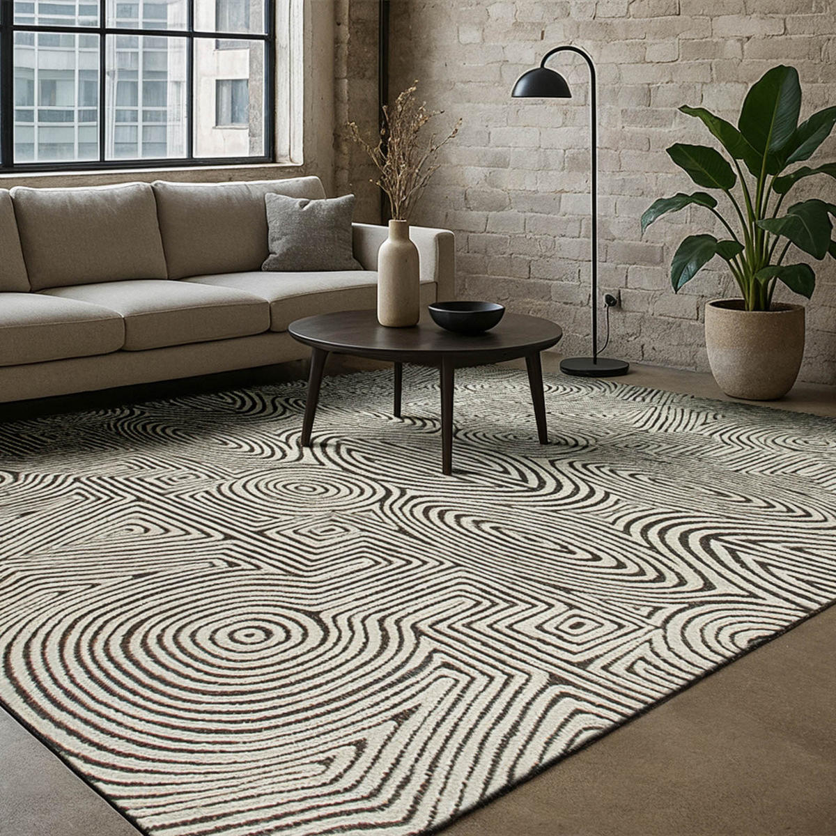 TEPPICH Tabasco Ebony Ivgoldy 170/240 cm - Beige, Textil (170/240cm) - Lola&Moi