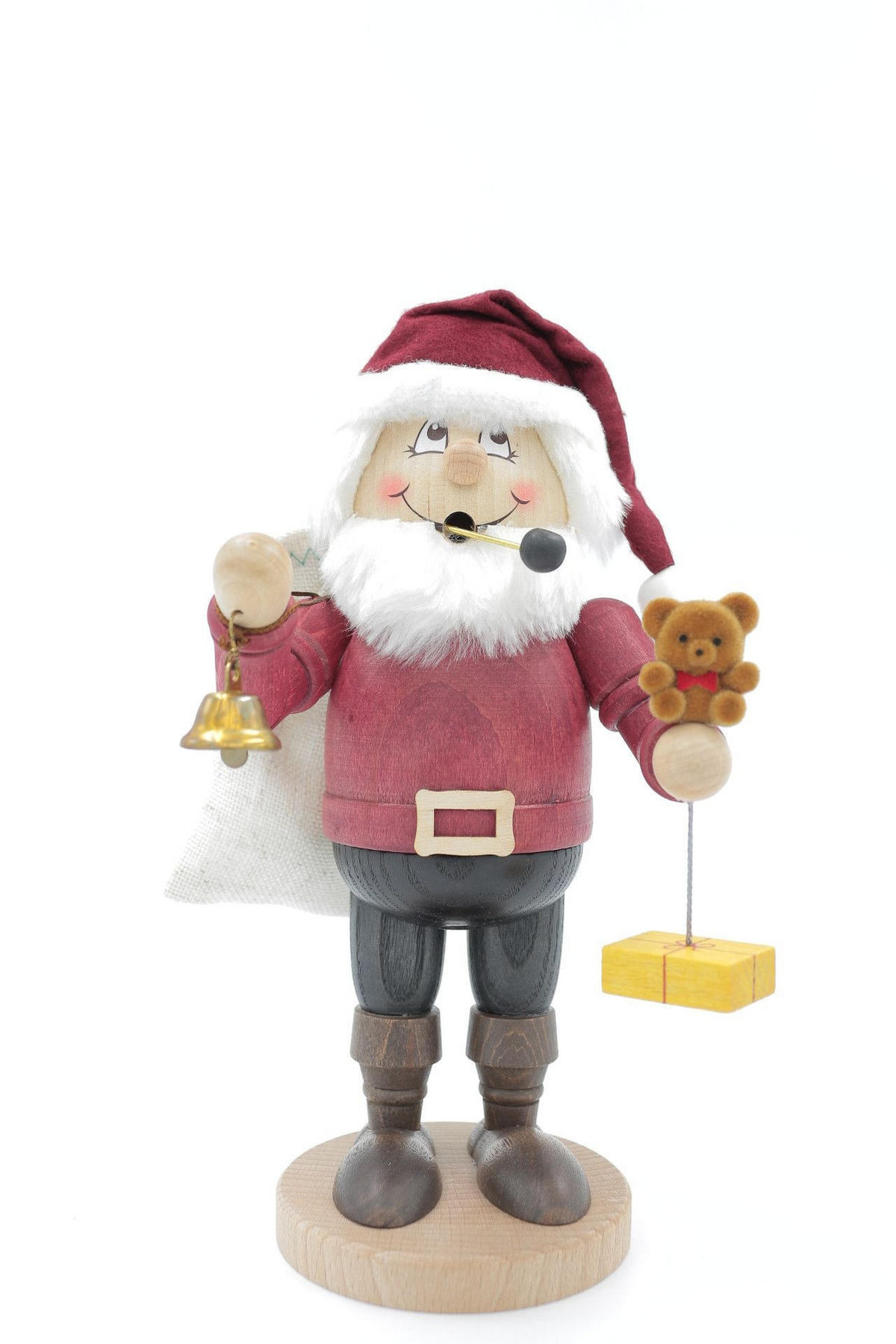 RAUCHFIGUR Wichtel Weihnachtsmann 23 cm - Multicolor, Holz (11/23/0.1cm)