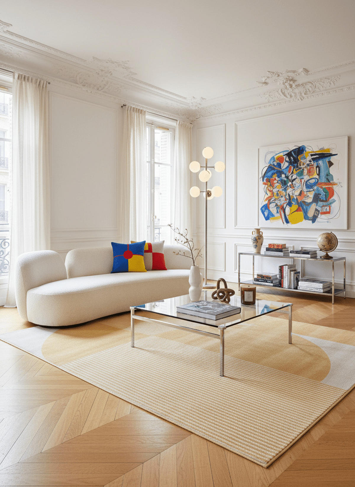 TEPPICH, Superweicher, grafischer gelb - Gelb, Textil (160/230cm) - AFK Living