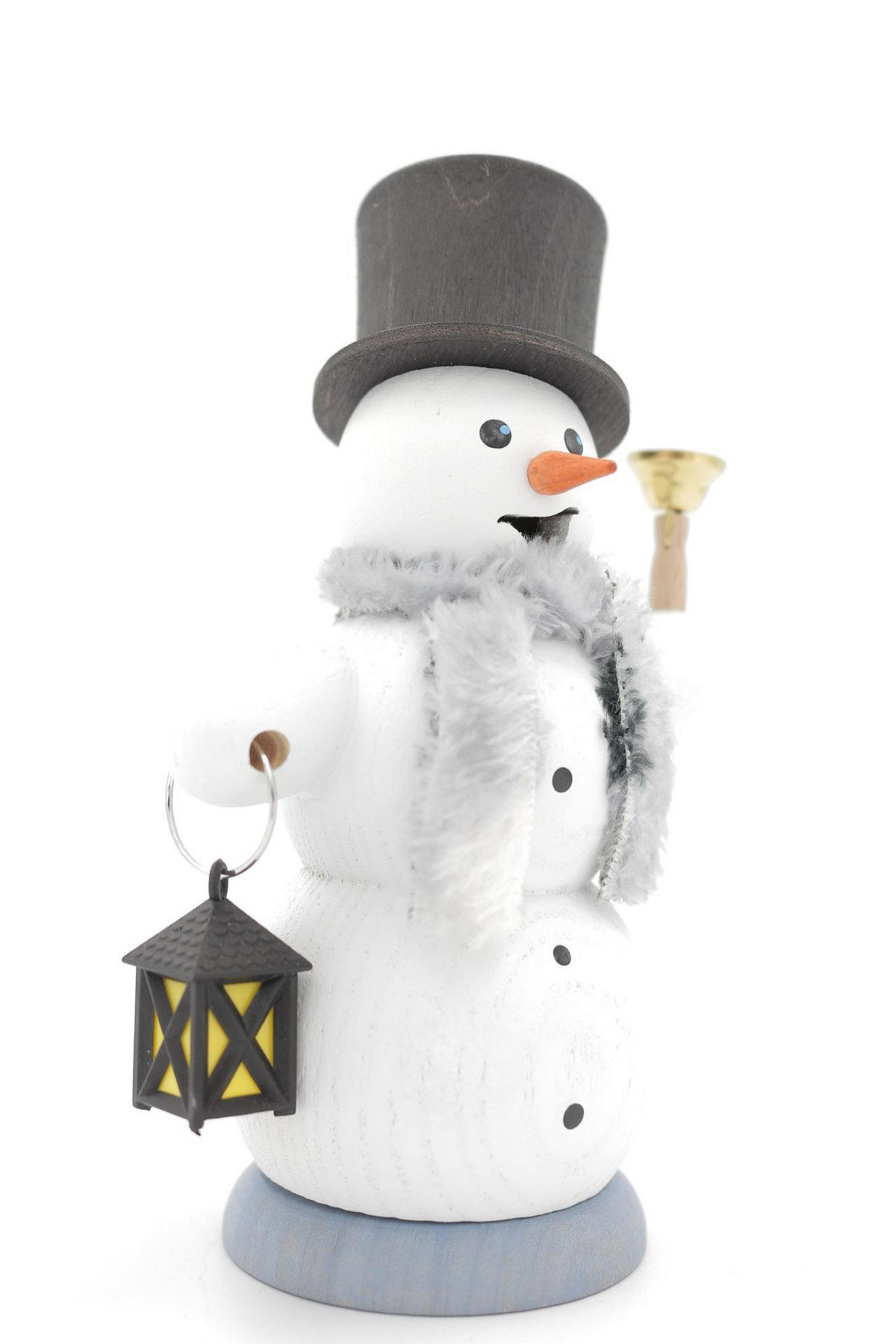 RÄUCHERFIGUR Räuchermännchen Schneemann mit Laterne 13 cm - Multicolor, Holz (6/13/10cm)