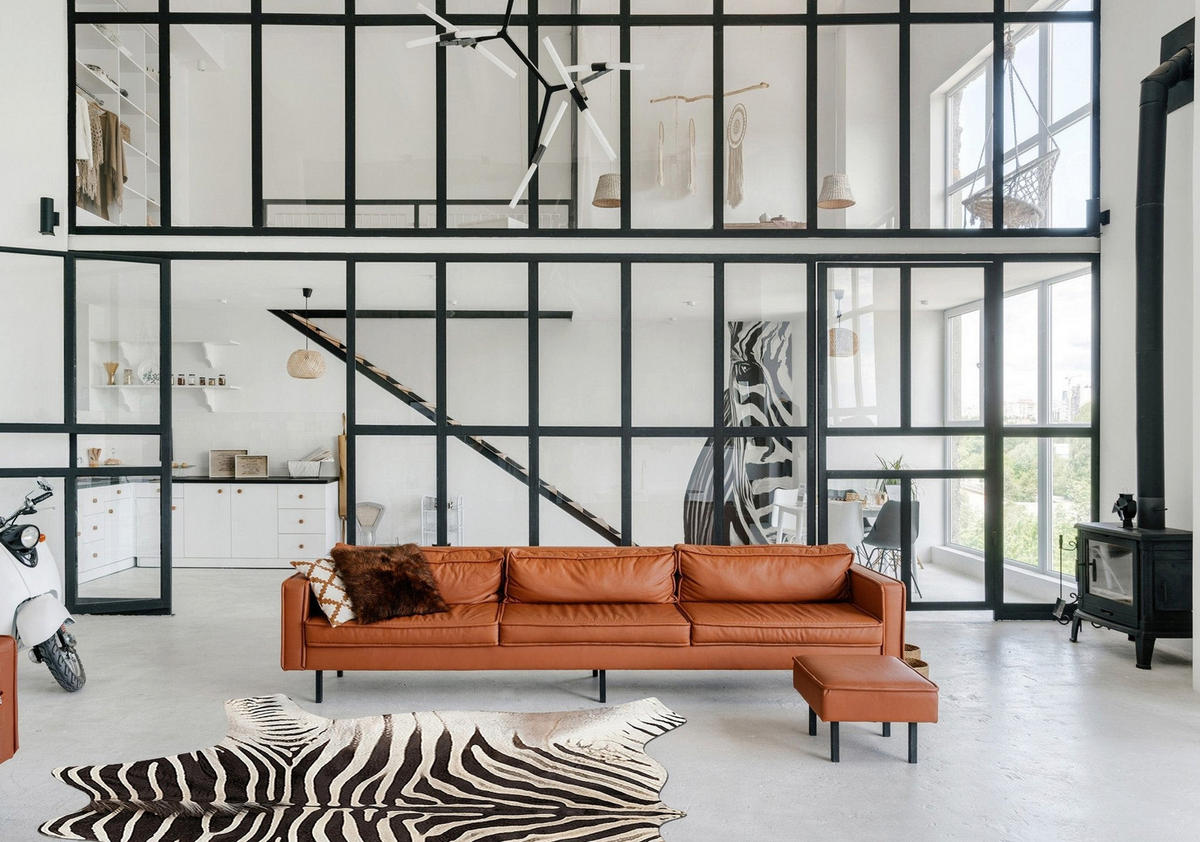 TEPPICH im Zebrafell-Stil schwarz - Schwarz, Textil (155/190cm) - AFK Living