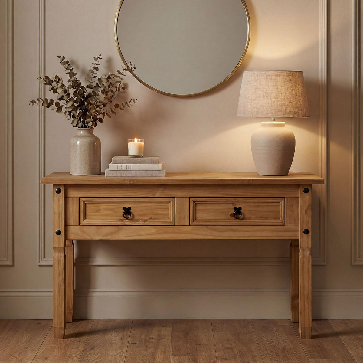 KONSOLENTISCH SALSA gebeizt/gewachst - Kieferfarben, Holz (48/127/73cm) - CARO-Möbel