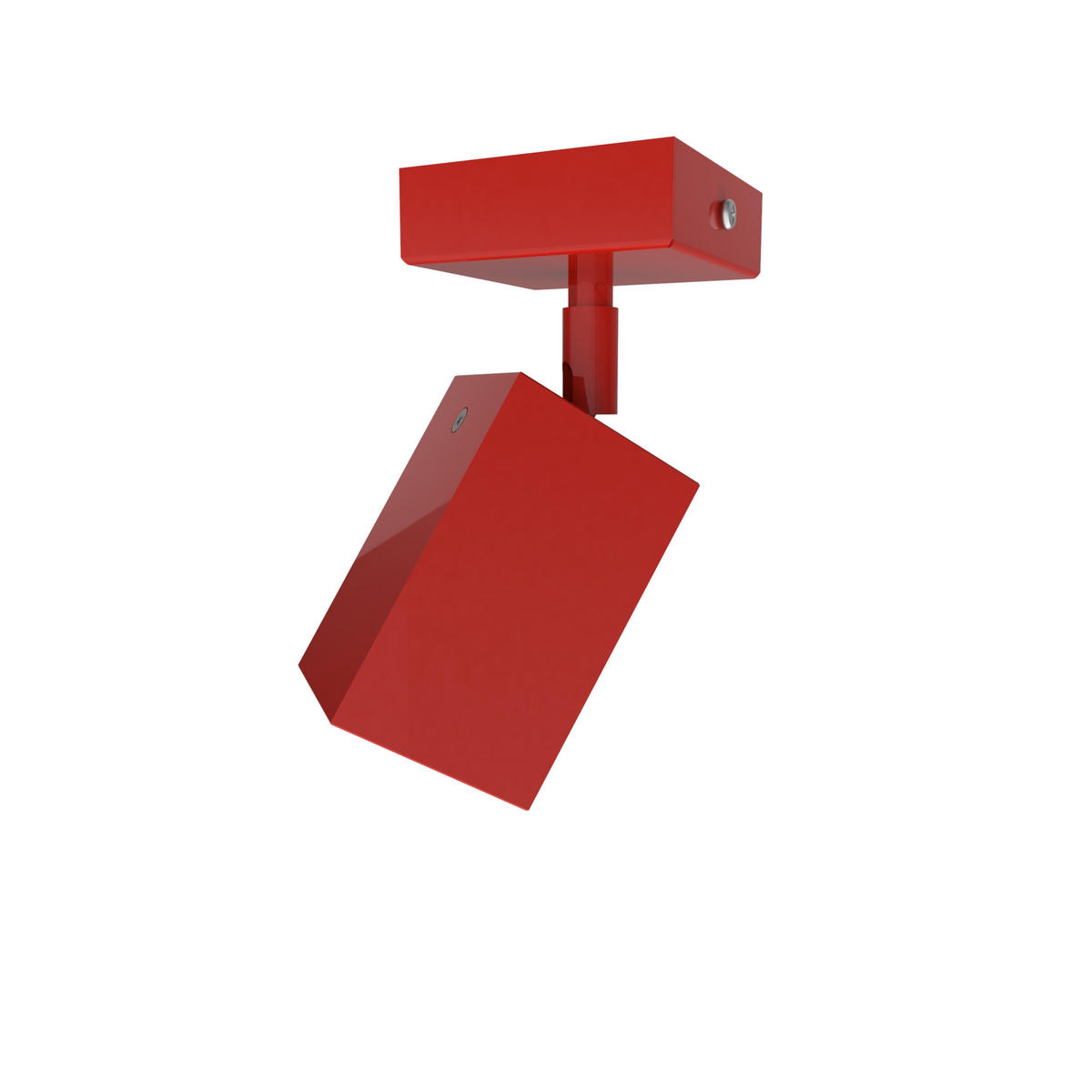 DECKENLEUCHTE - Rot, Metall (7.6/7.6/17cm) - Lumicom