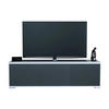 TV-BOARD Elena, Lowboard mit Push-to-Open, Made in Germany, Moderner Fernsehschrank, Weiß matt/Anthrazit matt (152,5 x 43 x 37 cm) - Anthrazit, Holzwerkstoff (152.5/43/37cm) - InnoFurn
