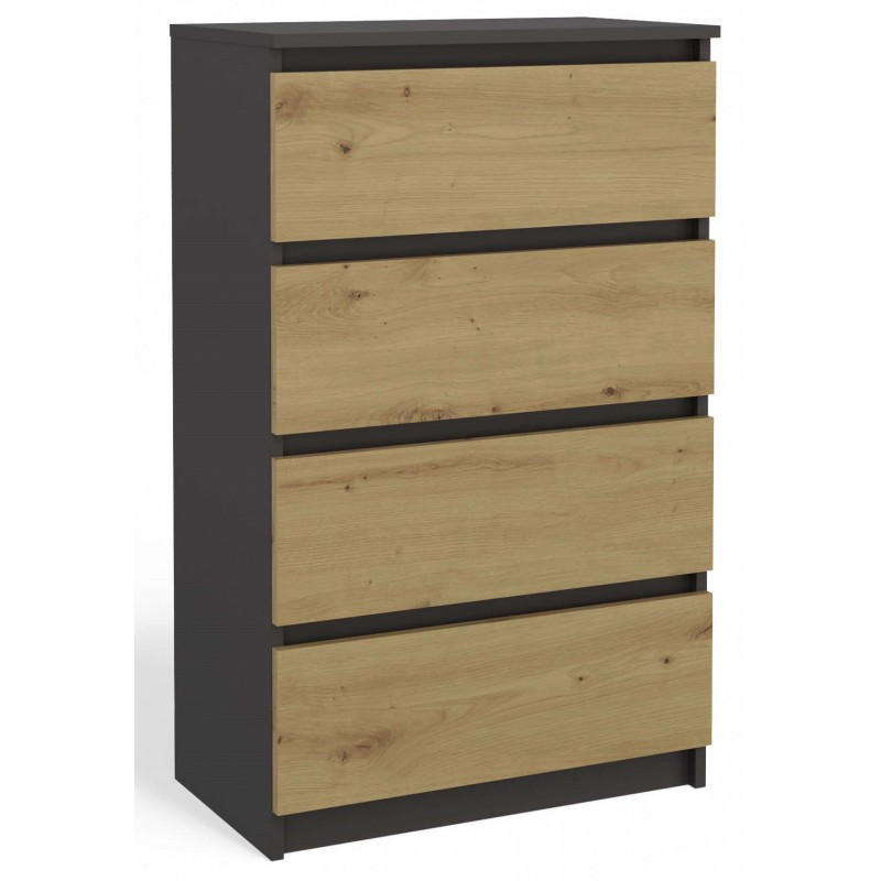 KOMMODE Anthrazit, Artisan 70/97/40 - Anthrazit, Holzwerkstoff (70/97/40cm) - RAUMHIRSCH FURNITURE