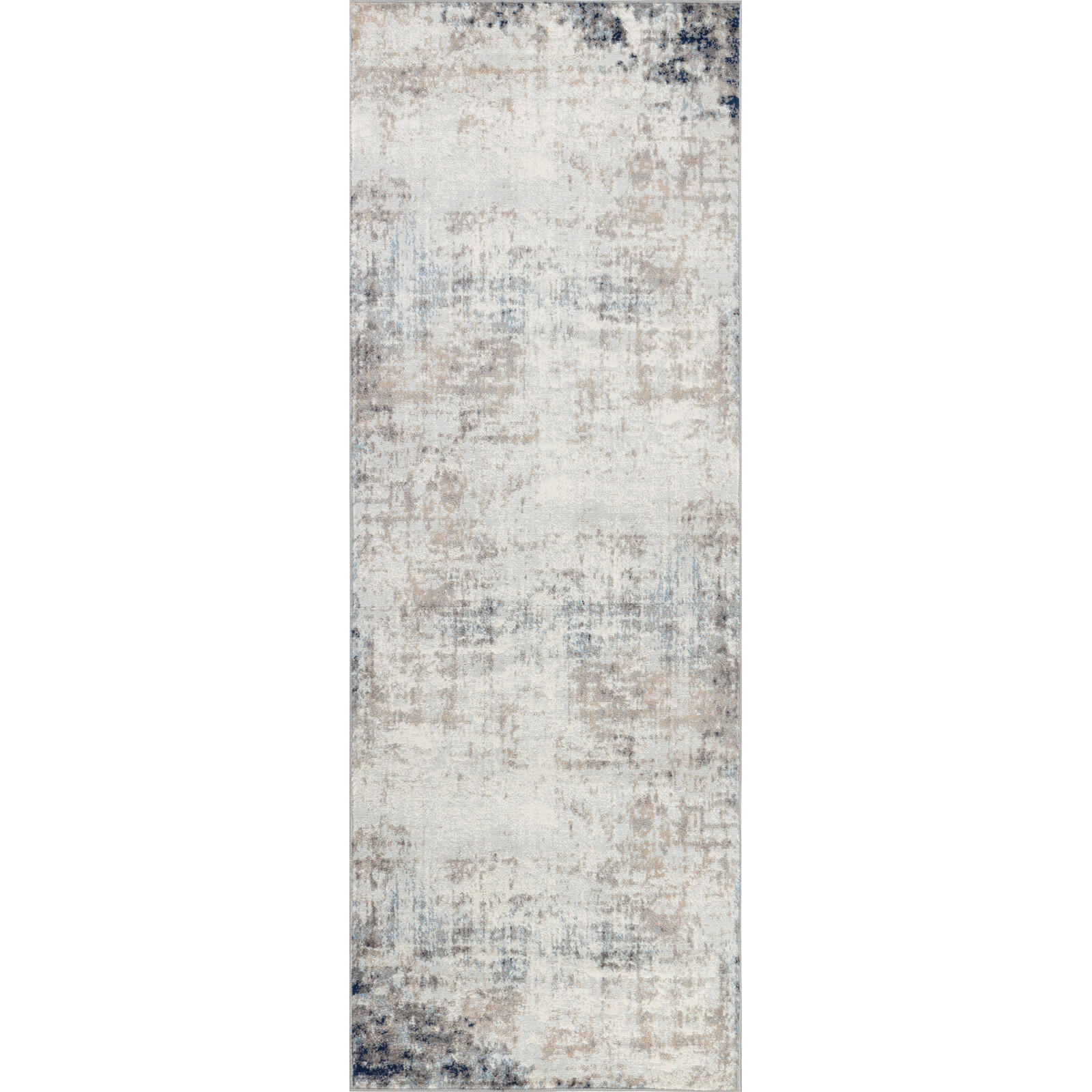 KURZFLORTEPPICH 80/220 cm Blau - Taupe, Naturmaterialien/Textil (80/220cm) - LIVABLISS